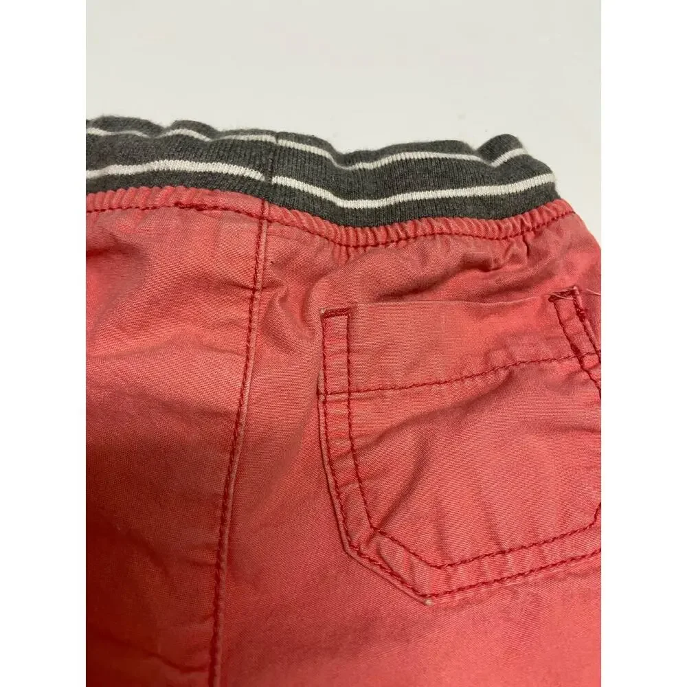 Carter's Boys Shorts Size 24 Months Salmon Peach‎ Drawstring Knit Waistband